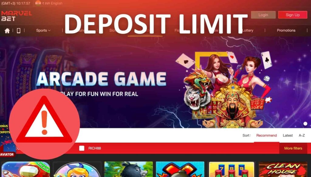 Marvelbet India casino Deposit Limit guide