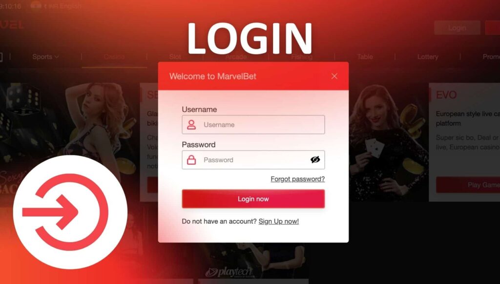 How to Login at Marvelbet India online casino