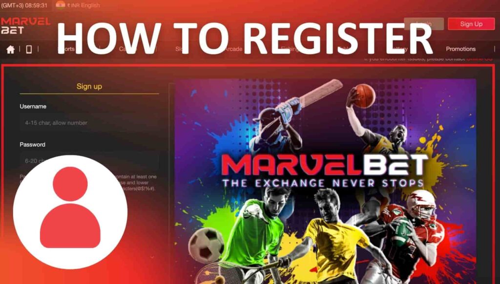 How to Register at Marvelbet India online casino and bookie