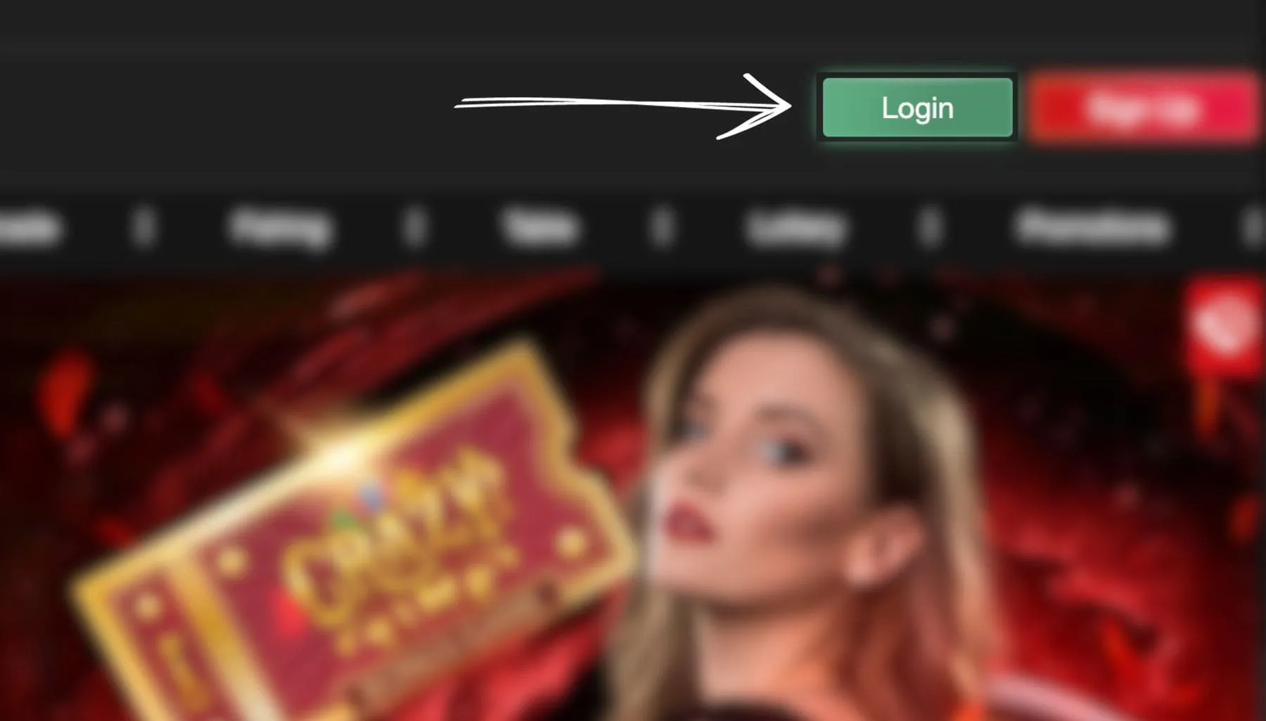 Marvelbet India Locate Login Button