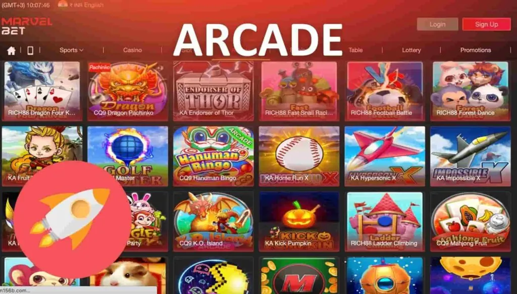 MarvelBet Indian online casino Arcade games review