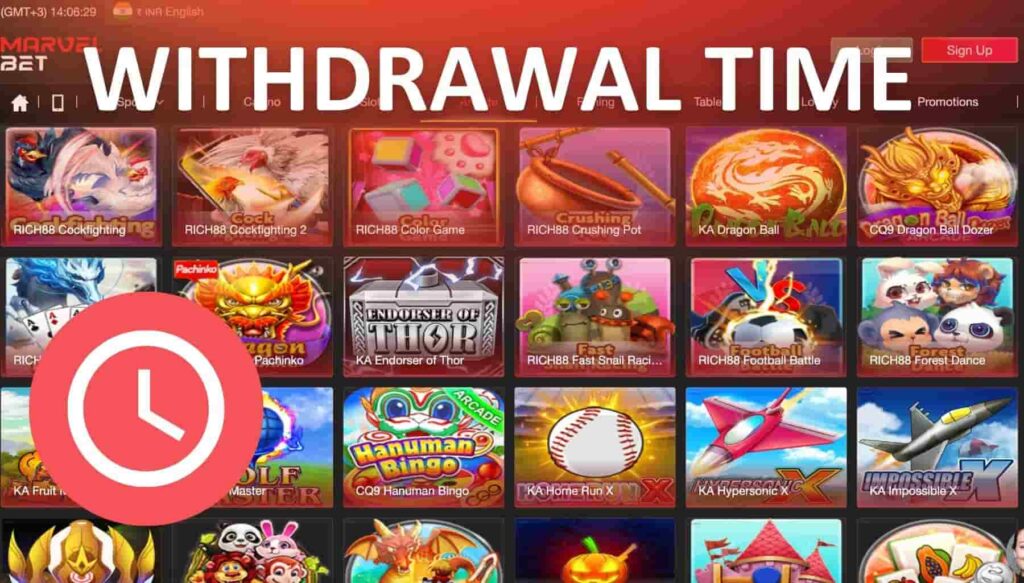 Marvelbet Indian gambling site Withdrawal Time